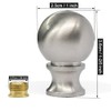 Ball Lamp Finial Cap Knob for Lamp Shade Top,Solid Lamp