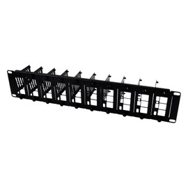 GeeekPi 19 inch 2U Rack Mount for Raspberry Pi 5/4B/3B+/3B, with Removable Front Brackets, Compatible with 19 inch Server Cabinets