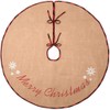 N&T NIETING 75 cm Christmas Tree Skirt, Hessian Christmas Tree