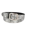 MGM Women's Soft Glam Belt, Silver (titan 1), 42 (Manufacturer
