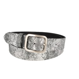 MGM Women's Soft Glam Belt, Silver (titan 1), 42 (Manufacturer size: 105) (Ma