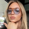 QVKUUT Retro Rectangular Sunglasses for Men and Women Rectangle Retro