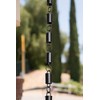 Monarch Rain Chains Aluminum Cylinder Rain Chain, 8.5 ft Black