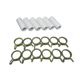 (6) Spa Hot Tub Part 3/4" Barb & Clamps Repair Coupler 1" OD, 3/4" ID Pipe Video