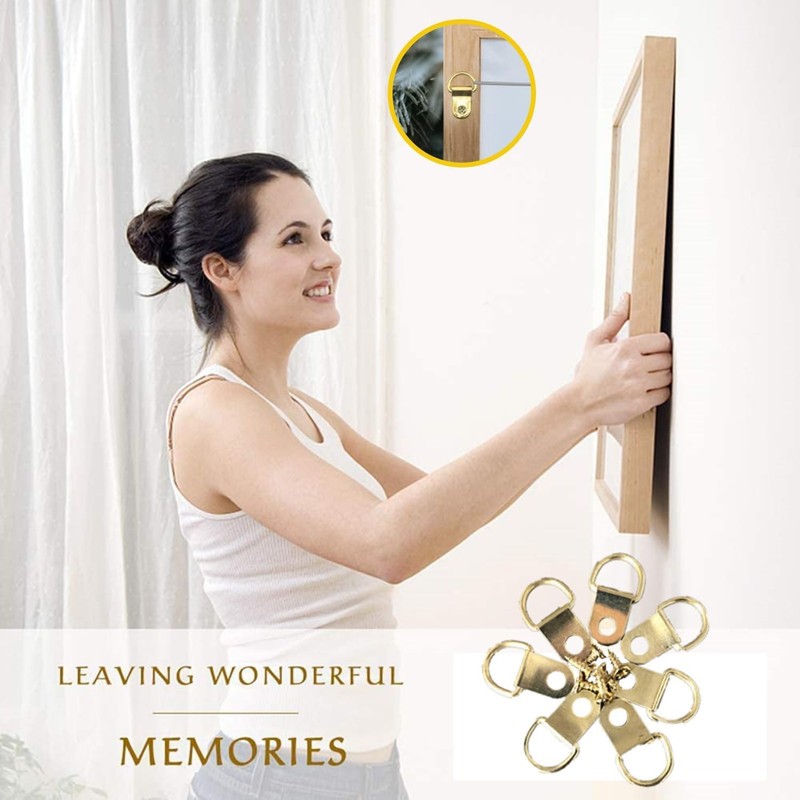 100-Piece Picture Hanging Kit with D Rings & Screws –