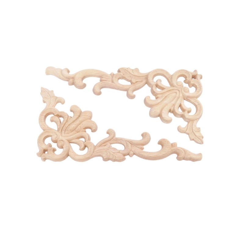 MUXSAM 2pcs 20 * 10cm(Rechts) Europäische Art Holz Skulptur Corner