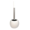 Brushmann Round Ceramic Toilet Brush Set (White)