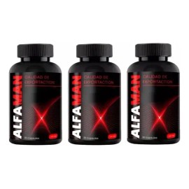 3 Pack Alfaman Ltanis Para La Potencia 3pack 30 Capsulas Sabor Sin sabor