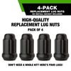 DPAccessories Black 7/16-20 Lug Nuts for Aftermarket Wheels - Closed