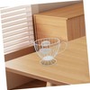 Mikinona Luxury Metal Holder Organizer Fruit Basket Snack Candy Bowl