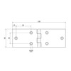 NAJDER Door Hinge Pack of 2, Door Hinge for Solid