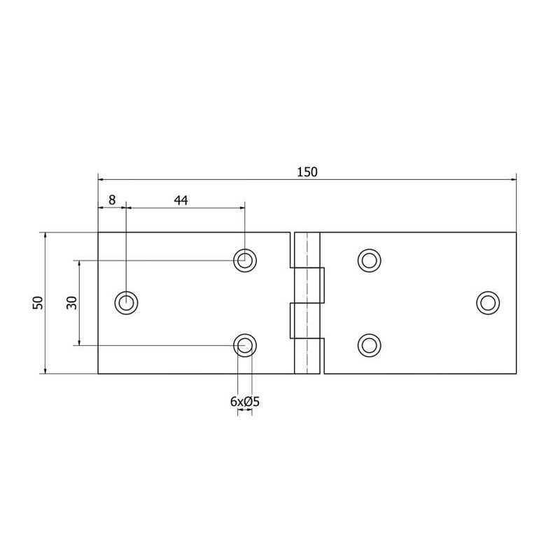 NAJDER Door Hinge Pack of 2, Door Hinge for Solid