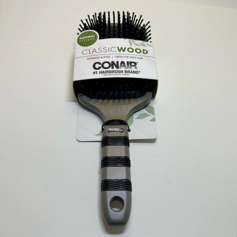 CONAIR Natural Stylers’ Classic Wood Hairbrush