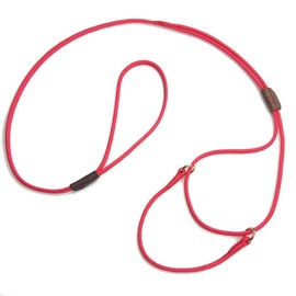 Mendota Pet Show Martingale Style Leash - Leash & Collar Combo, Made in The USA - Red, 12 in x 1/8 in x 40 in