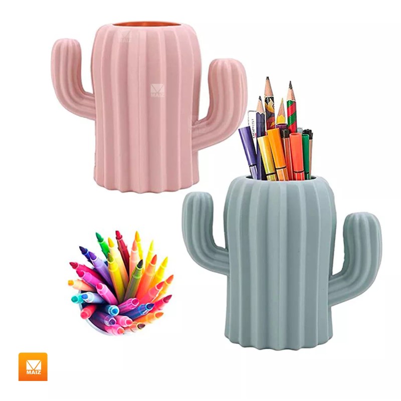 Maíz Organizador Brochas Porta Lapices Escritorio Cactus Kawaii