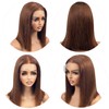 Valiilo Human Hair Wig Brown Bob Wig Human Hair 13x4