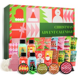BODY & EARTH # LOVE Limited Edition Advent Calendar Hand Cream Gift Sets-24 Days of Beauty Advent Calendar for Women Lotion Sets Christmas Gifts with Hand Lotion,Body Lotion,Foot Cream,Bath Sets,etc