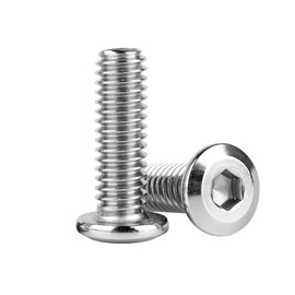 SZJIUZYD 1/4-20 x 3/4" Flat Head Furniture Bolts Countersunk Connector Socket Head Screws 304 Stainless Steel 18-8, UNC Fully Machine Thread, 25Pcs Silver