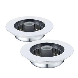 2PCS 3 in 1 Sink Strainer,Pop-up Kitchen Sink Strainer,Anti-Clogging Basket Strainer with Handle,304 Stainless Steel Sink Drain Stopper fits US/CA Standard 3-1/2" Drain(Silver&Grey)