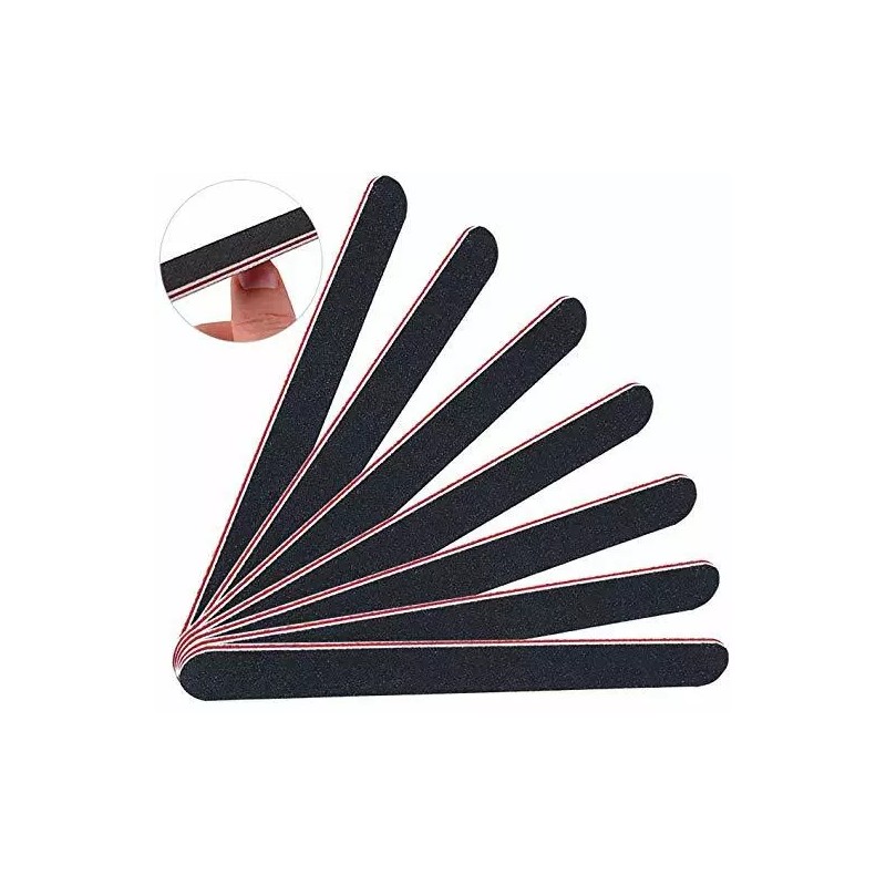 TIKA 10-Piece Double-Sided Nail Files 100/180 Grit - Manicure &