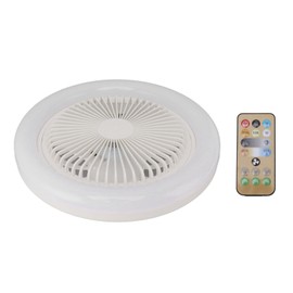Mini Ceiling Fan Light 2 in 1 E27 LED 30W 85‑265V White Silent Lighting Ceiling Fans for Bedroom Living Room