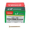 TIMCO C2 Strong-Fix Multi-Purpose Premium Countersunk Gold Woodscrews - 4.0
