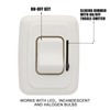 12 Volt DC Dimmer Switch with High-Side Dimmer RV Dimmer