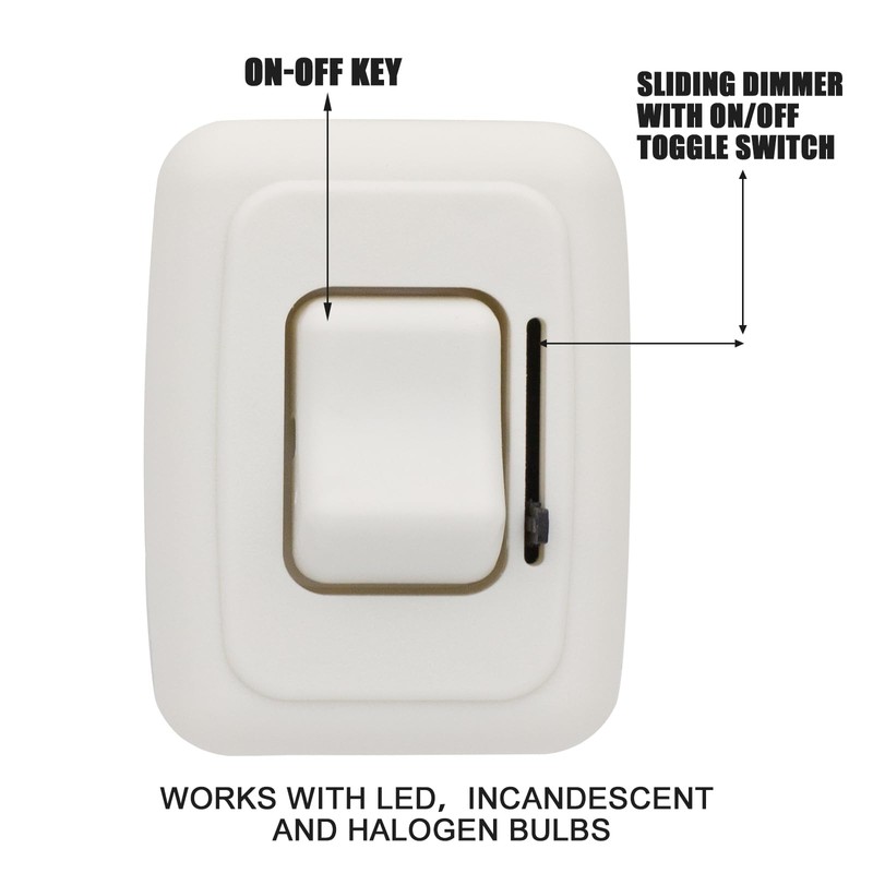 12 Volt DC Dimmer Switch with High-Side Dimmer RV Dimmer