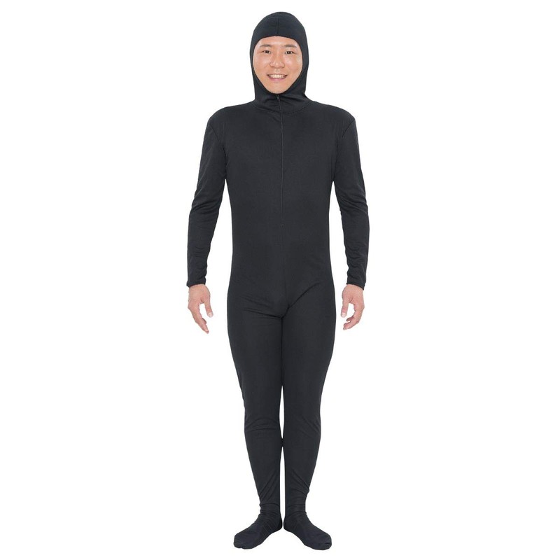 PURE Pure Full Body Tights Stretch Face Disguise L Black