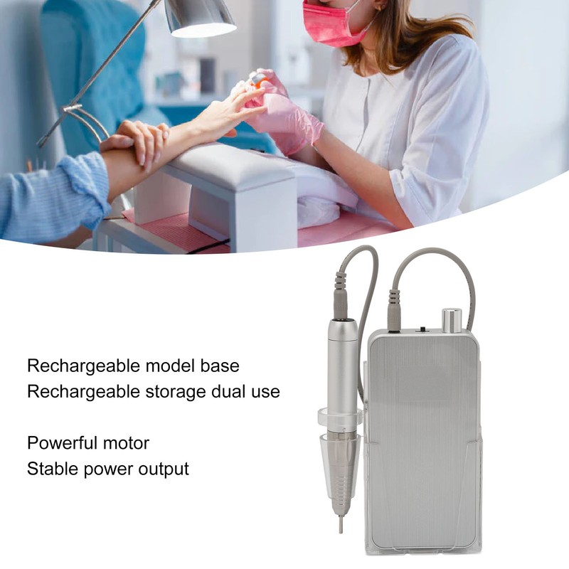 35000rpm Manicure Pedicure Kit Electric Portable Rechargeable 2600mAh Battery Nail