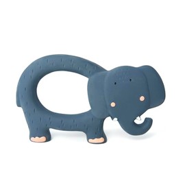 Trixie - Natural Rubber Grasping Toy - Mrs. Elephant - Teether or Bath Toy - 0m+ - 100% natural rubber