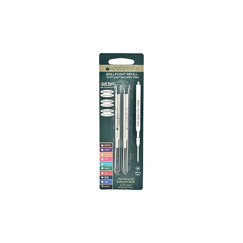 Monteverde Medium Point Ballpoint Soft Roll Refill for Lamy Ballpoint