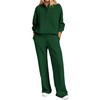 PRETTYGARDEN Women Fall 2 Piece Outfits Sweatsuits Quarter Button Long