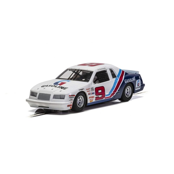 Scalextric Ford Thunderbird Stock Car 1:32 Slot Race Car C4035, White, Red & Blue