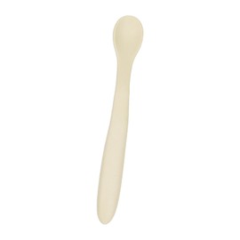 Meltryllis Easy to Eat Feeding Spoon, Baby Food Spoon, Soft, Designed for Kids, 5 Months and Up, Set of 1 (Off White)