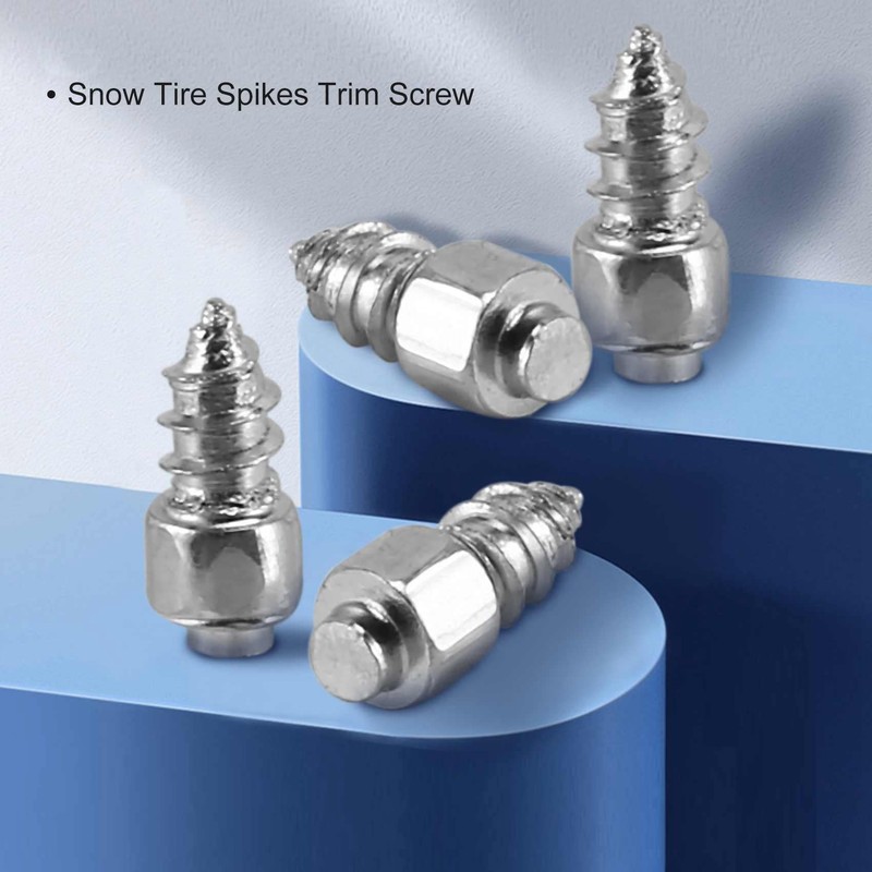 Lyaciomn 9 mm Tire Studs Snow Spikes Anti-Slip Anti-Ice for