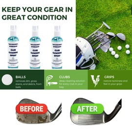 The Golfer's Workshop Golf Club Cleaning Spray 4 fl oz – Fast-Acting Deep Cleaner for Clubs, Balls, and Grips