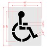 Parking Lot Stencil - 39" - ADA Handicap Stencil (3"