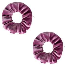 NINFEIQI 2Pcs Scrunchie with Zip Pocket, Elastic Hidden Pocket Hair Ties, Velvet Hair Scrunchies for Putting Keys Small Items Women Girls Hair Accessories