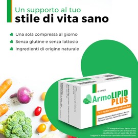 Armolipid Plus - 90 Compresse, Integratore Alimentare con Berberis Aristata, Riso Rosso Fermentato, Acido Folico, Policosanoli, Coenzima Q10 e Astaxantina
