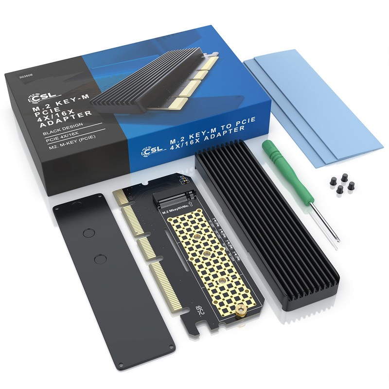 CSL - PCIe expansion card for M.2 Key-M SSDs -
