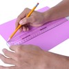 Westcott English and Metric Shatterproof Ruler, Clear, 12"