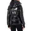 S13 Women's Lacquer Ella Puffer Coat, Onyx, M
