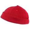 Docker Hat Red Wool Felt for Men and Women Winter