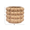 Creative Co-Op 6 Inches Round Stoneware Raised Dots, Holds 4