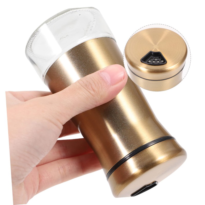 GRIRIW 2Pcs Reusable Condiment Bottles Seasoning Jars for for Home