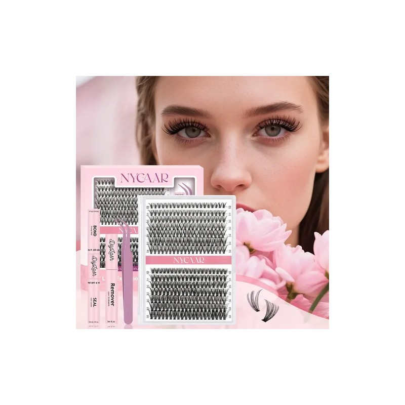 Extensiones Pestañas Diy, Kit De Racimos De Pestañas Mixto