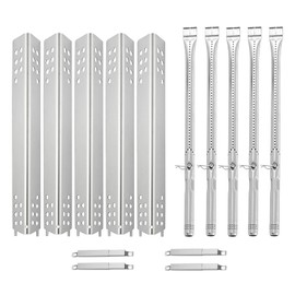 Grillflame 463347519 Grill Replacement Parts for Charbroil Performance 5 Burner Grill Parts 463347518 463275517 463243518 463243519 463373019 463275717 463373319 BBQ Heat Pates Flame Tents Repair Kit