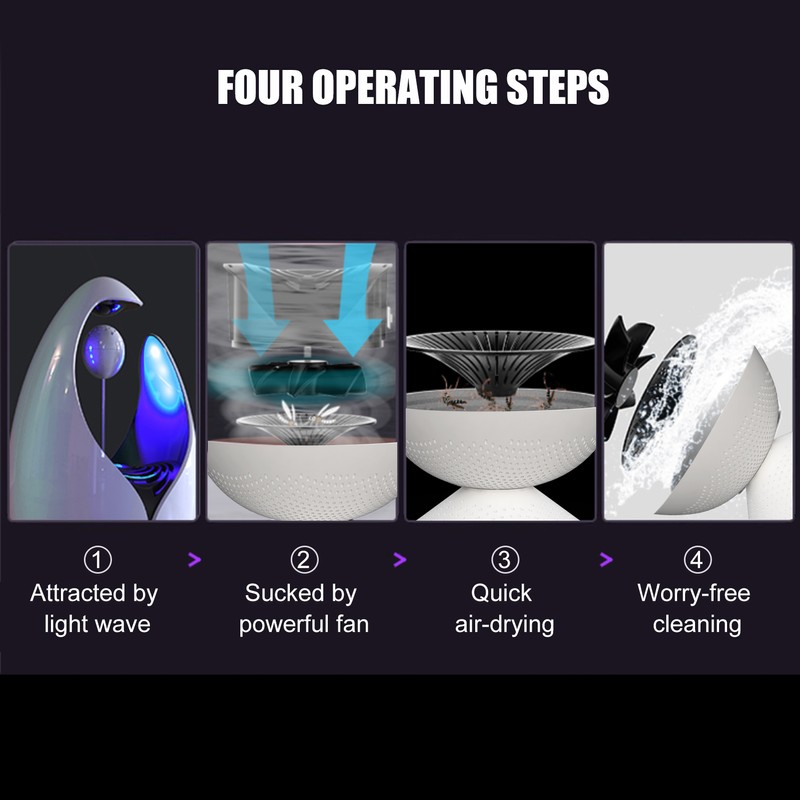 Indoor Fly Trap Mosquito Catcher & Killer with Strong Suction