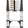 Soctone Telescoping Ladder, 10.5 FT Button Retraction Aluminum Extension Ladder